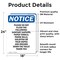 Signmission Please Do Not Flush The Following, 18 in W x Rectangle, Vinyl Decal OS-2PACK-NS-D-1824-V-17386 - alternate 4